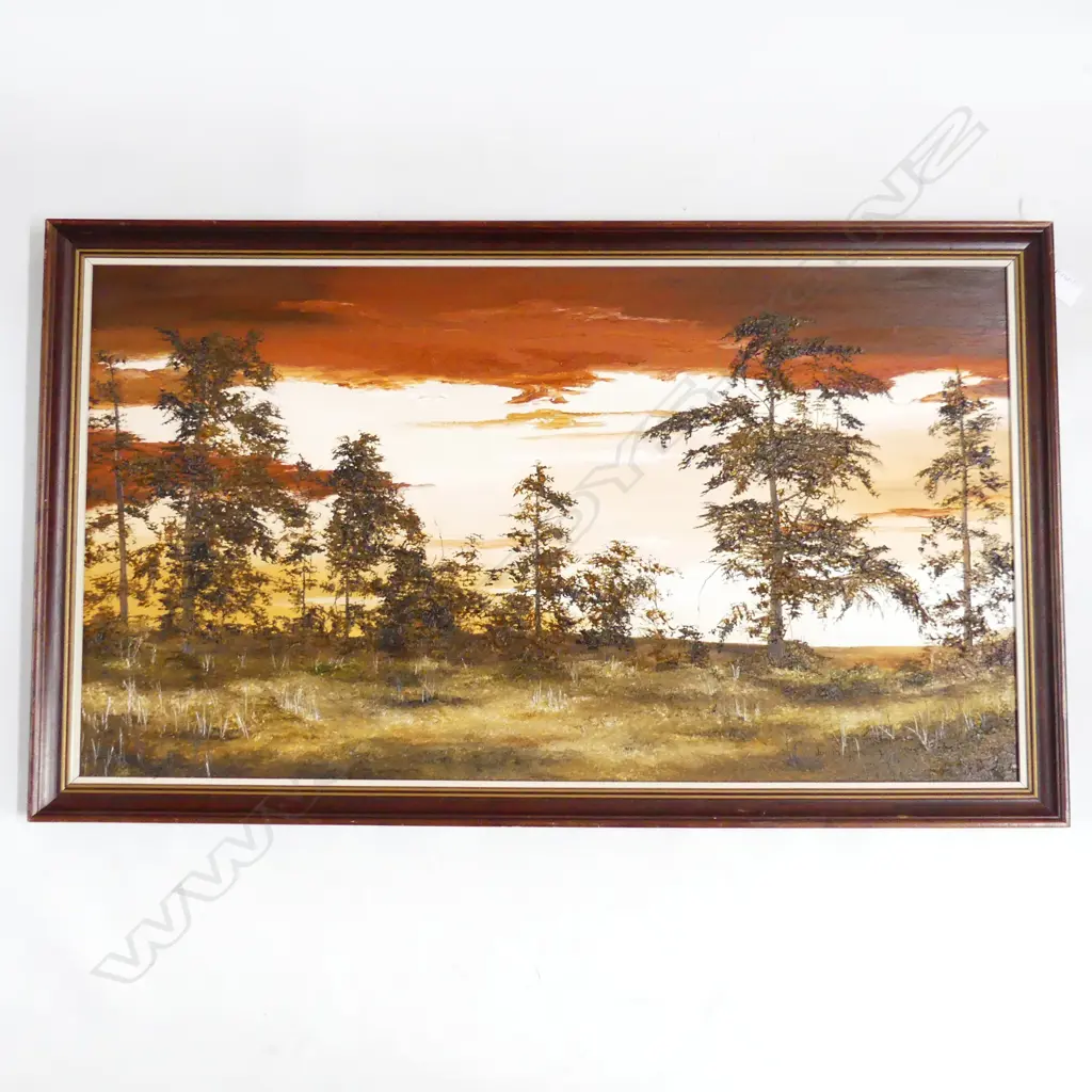 Judith Moreton landscape. Oil on board. '76. 440 x 800mm Image 1++