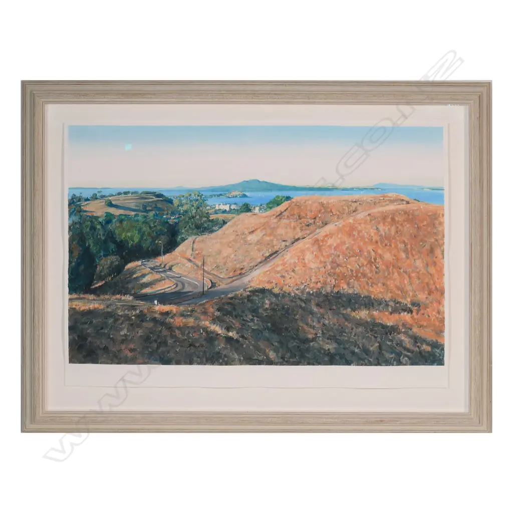 Justin Boroughs, Rangitoto, watercolour, 490 x 700mm Image 1++