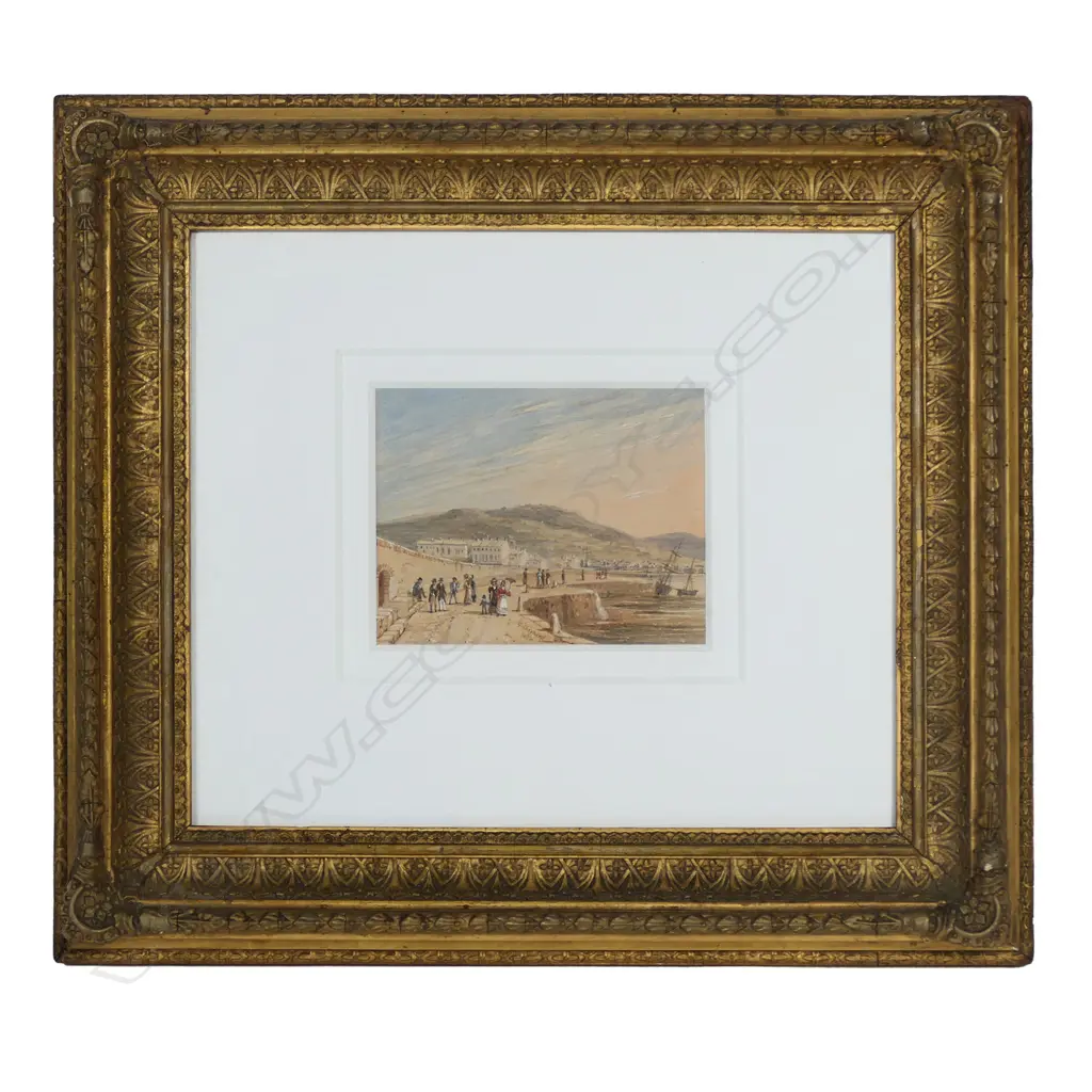 George Sidney Shepherd (UK 1784-1862) Brighton, watercolour, signed and dated 1825, 92 x 122mm Image 1++