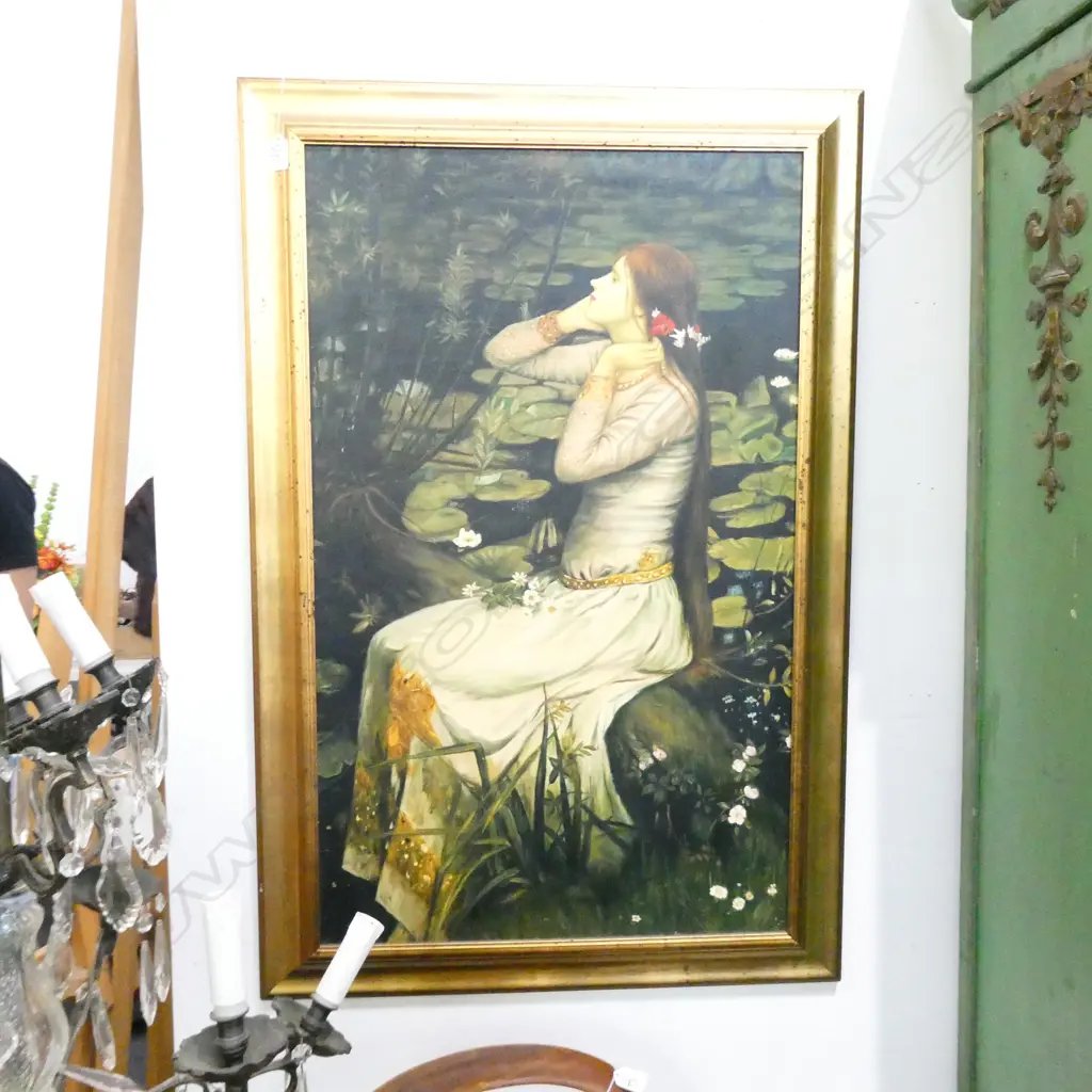 Copy of ‘Ophelia’, 1894 By John William Waterhouse, oil on board, 1020 x 680mm Image 1++