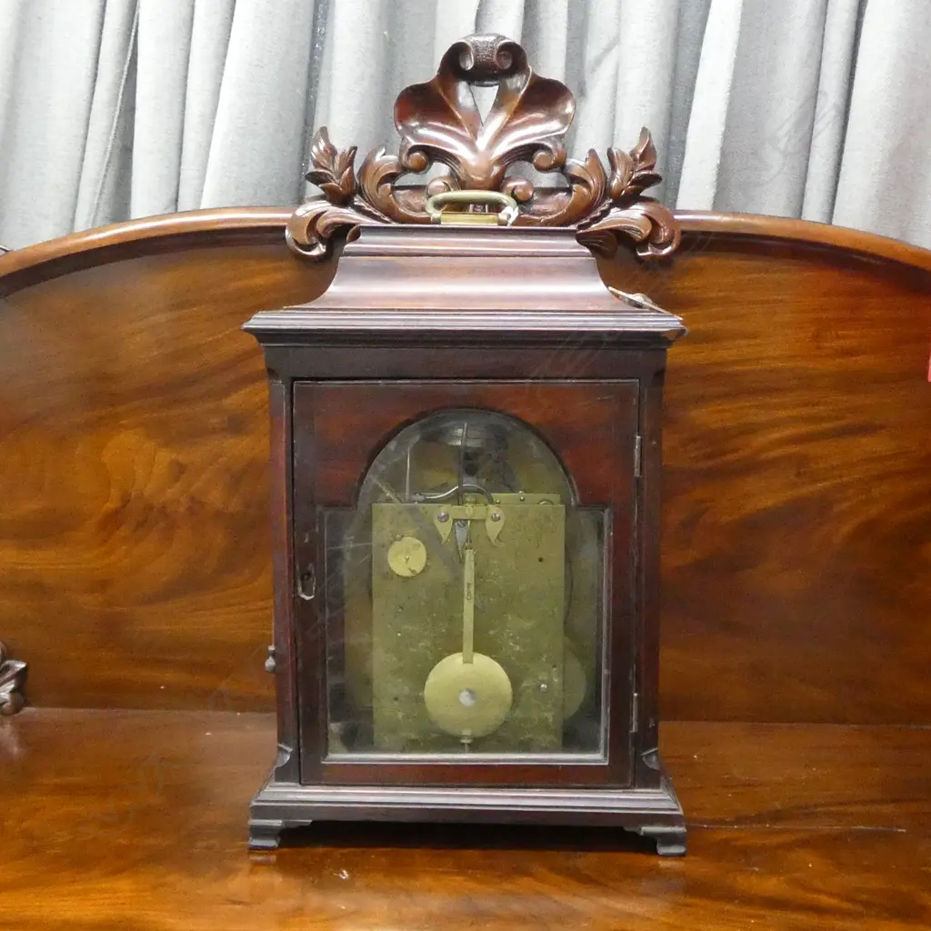 A Quality George III Barker of Wigan bracket clock, H.430mm.. Image 1++