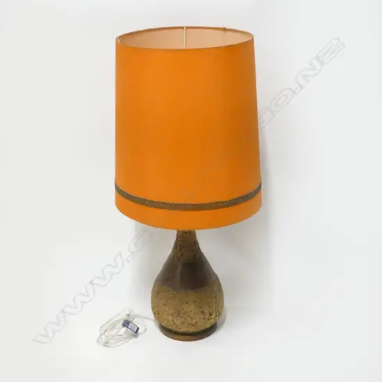 Cork table lamp, H.540mm
