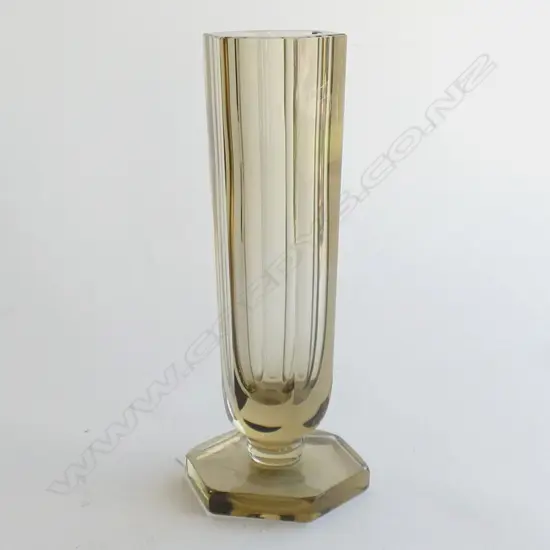 A inter-war period Kosta Glasbruk (Sweden) glass vase, attributed to Elis Berg (Bergh)