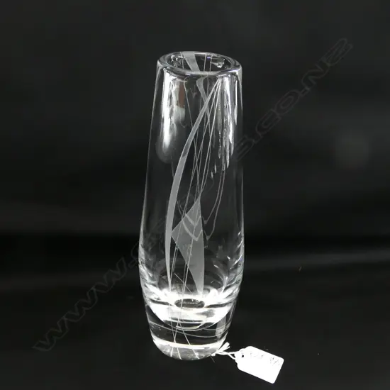 A Scandinavian glass vase