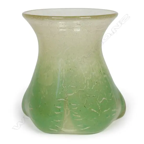 A glass vase, attributed to WMF Ikora range, c.1930s
