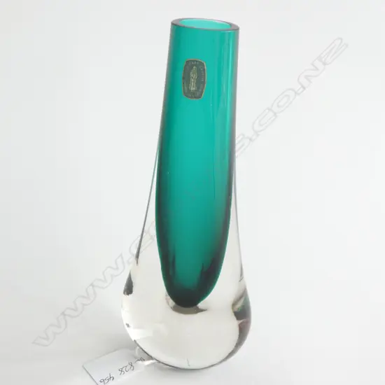 A Whitefriars teardrop vase designed by Geoffrey Baxter