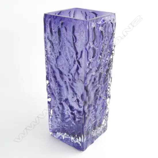 A Whitefriars style bark vase, probably Ravenshead glass