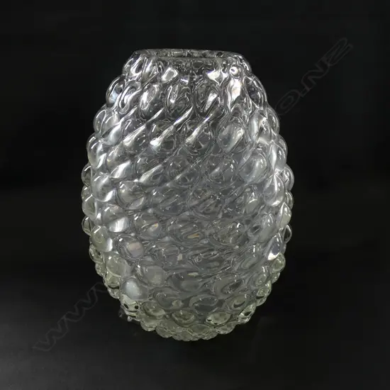 A large mid-century glass vase,