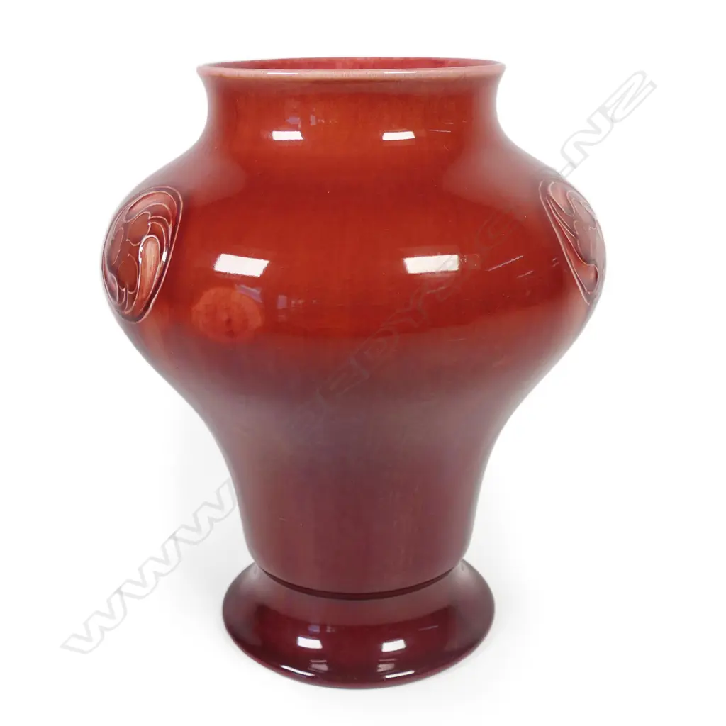 A Moorcroft red 'Flamminian' ware vase for Liberty & Co., c.1910 Image 1++