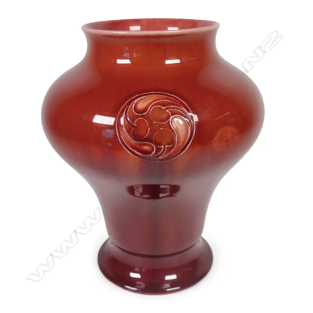 A Moorcroft red 'Flamminian' ware vase for Liberty & Co., c.1910 Image 1++