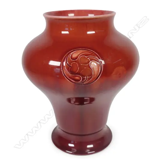 A Moorcroft red 'Flamminian' ware vase for Liberty & Co., c.1910