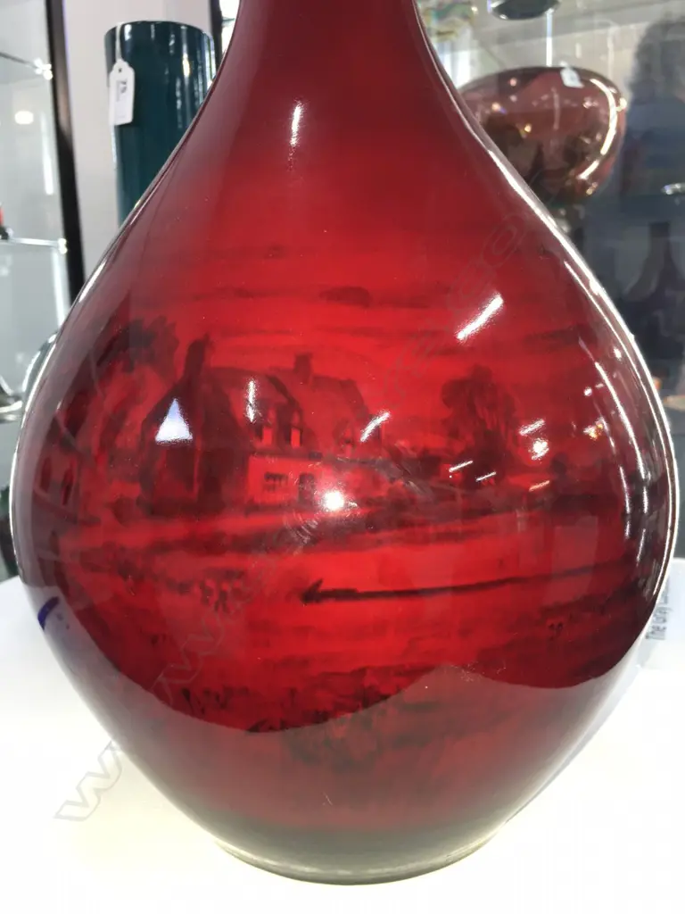 A large Royal Doulton flambé vase Image 1++