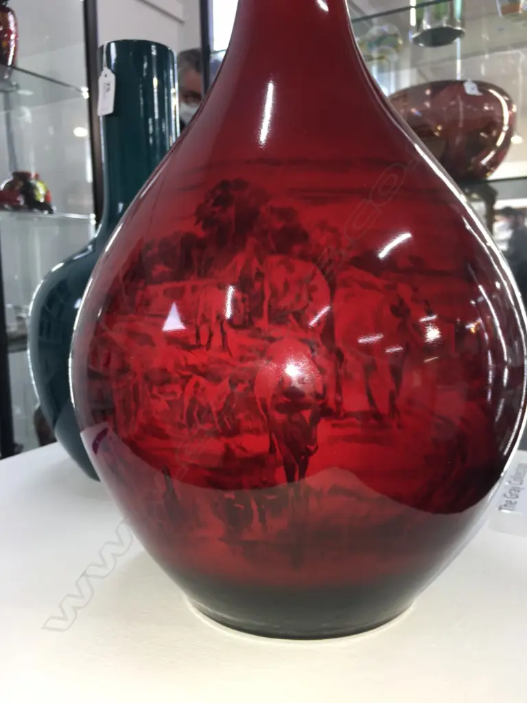 A large Royal Doulton flambé vase Image 1++