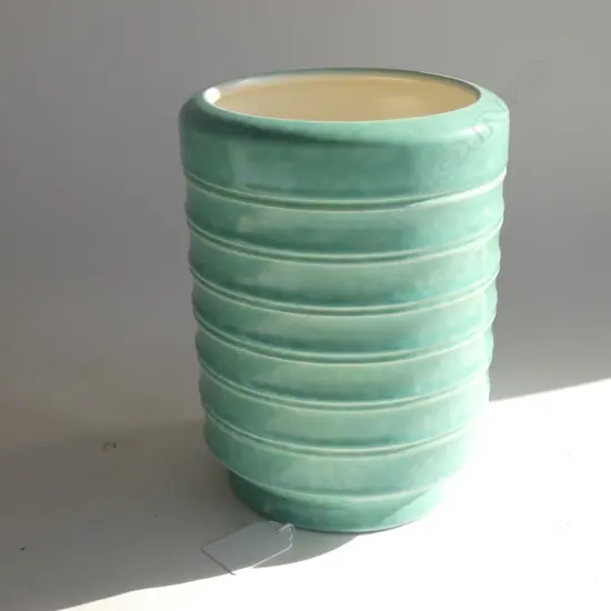 A Poole vase in Keith Murray style