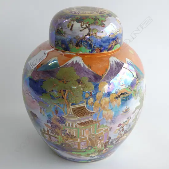 A large W&R Carlton Ware 'Chinaland' ginger jar, c.1925