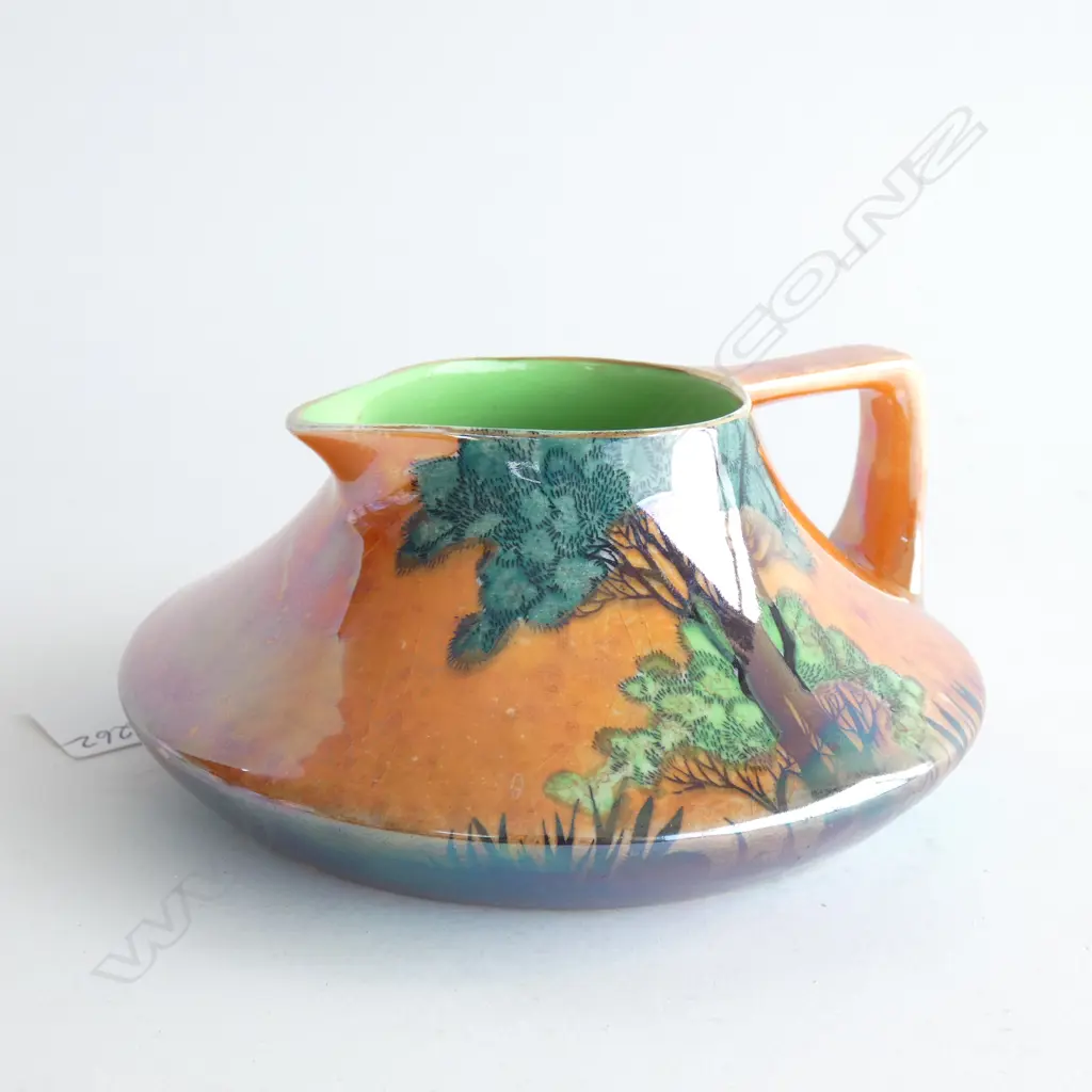 A Carlton ware lustre jug, "Rabbits at Dusk" pattern Image 1++