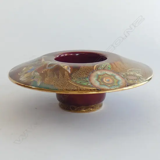 A Carlton ware Secretary Bird pattern flower holder