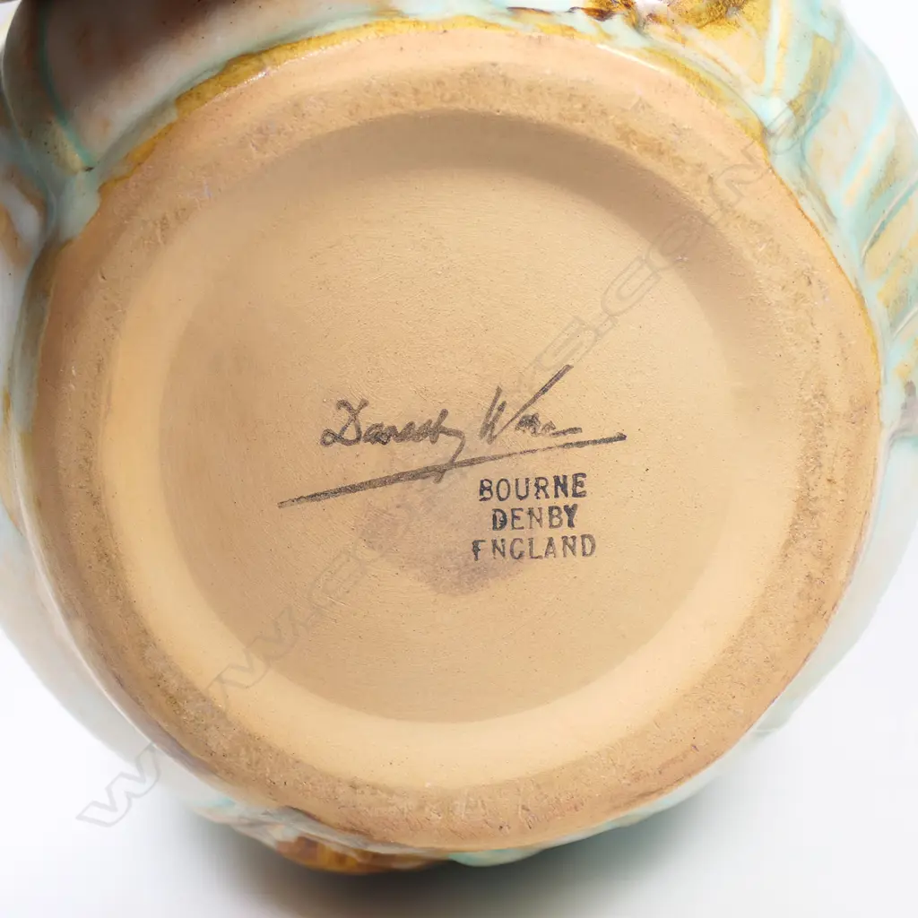 A Bourne Denby (Danesby Ware) stoneware vase c.1930s, Image 1++