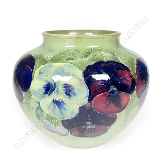 A William Moorcroft early Pansy vase, c.1916
