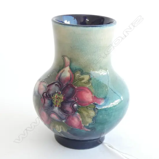A small Moorcroft vase