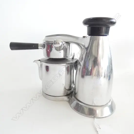 An Italian aluminium stovetop La Vesuviana caffettiere, c.1953