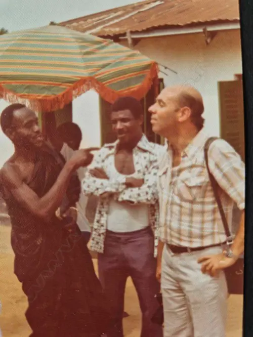 Historical photos of Hans in Ghana including a montage from when his collection in a Dutch documentary on Ghanaian art Image 1++