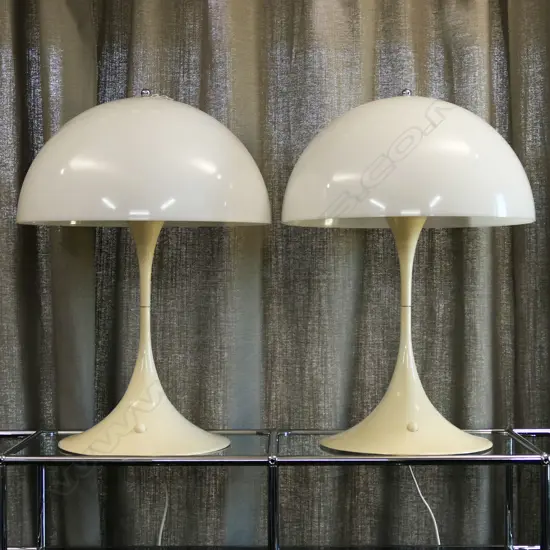 PR VINTAGE PANTHELLA TABLE LAMPS by Verner Panton for Louis Poulsen 1970's, H.740mm.