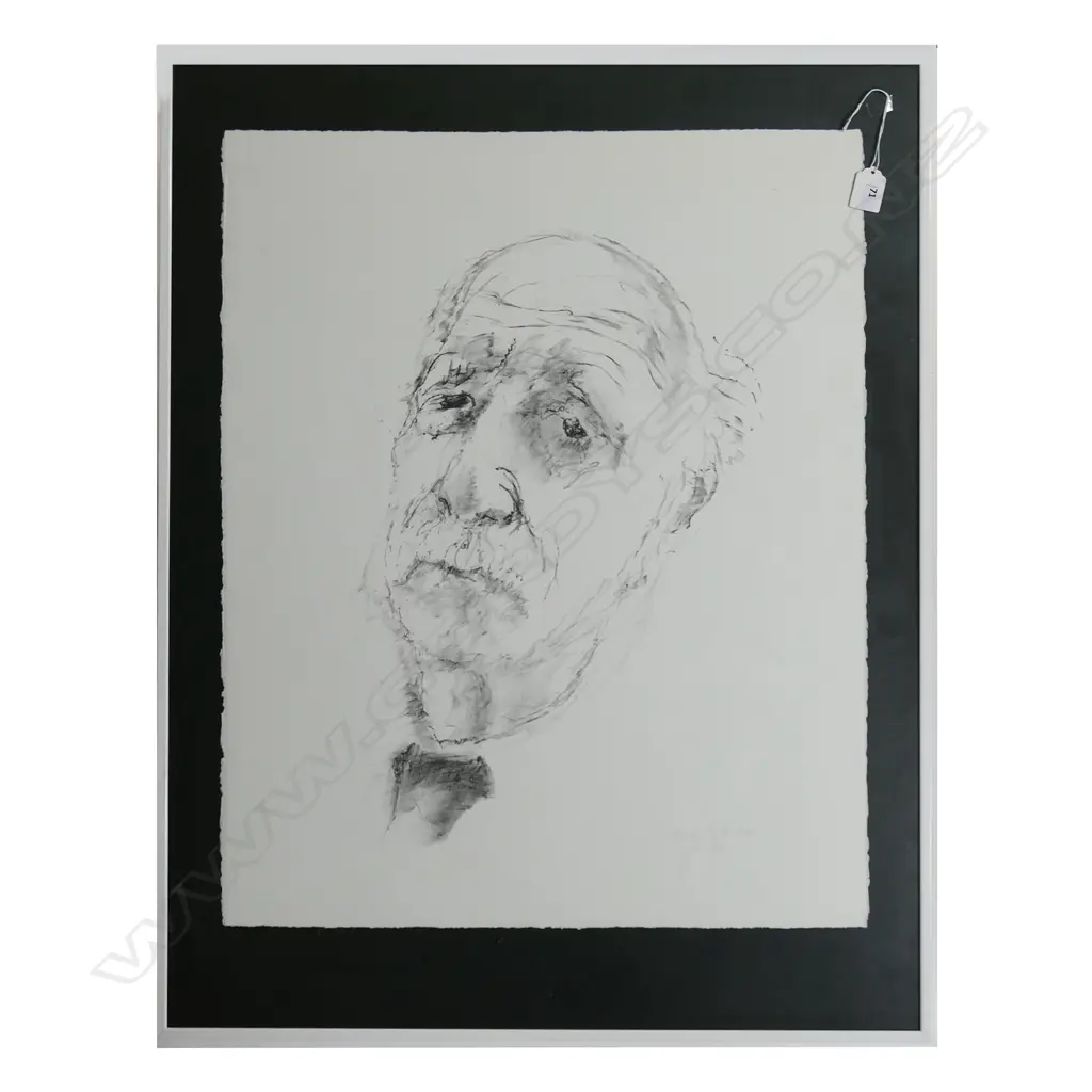 PAUL ROELOF CITROEN 76/100 ed. lithograph 650 x 510mm portrait of Kees Verweij a noted Dutch painter Image 1++