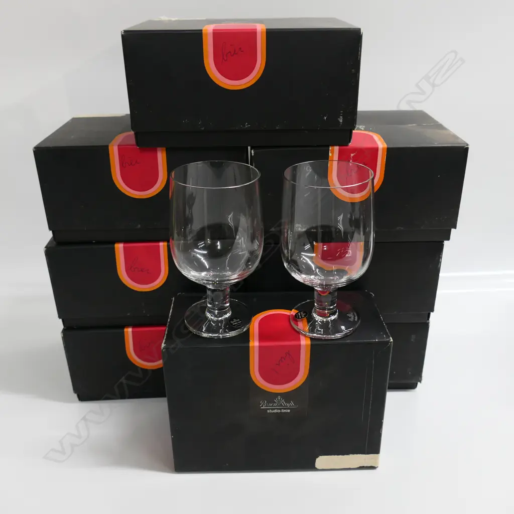VINTAGE ROSENTHAL Studio-line SET 16 BEER GLASSES, 8 BOXES, H.140mm Image 1++