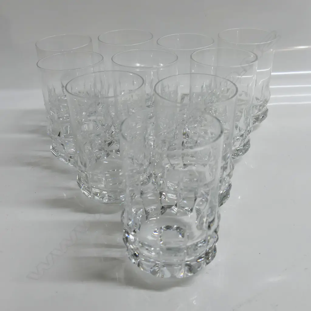 SET 10 ROSENTHAL glasses H.120mm, Dia.70mm. Image 1++