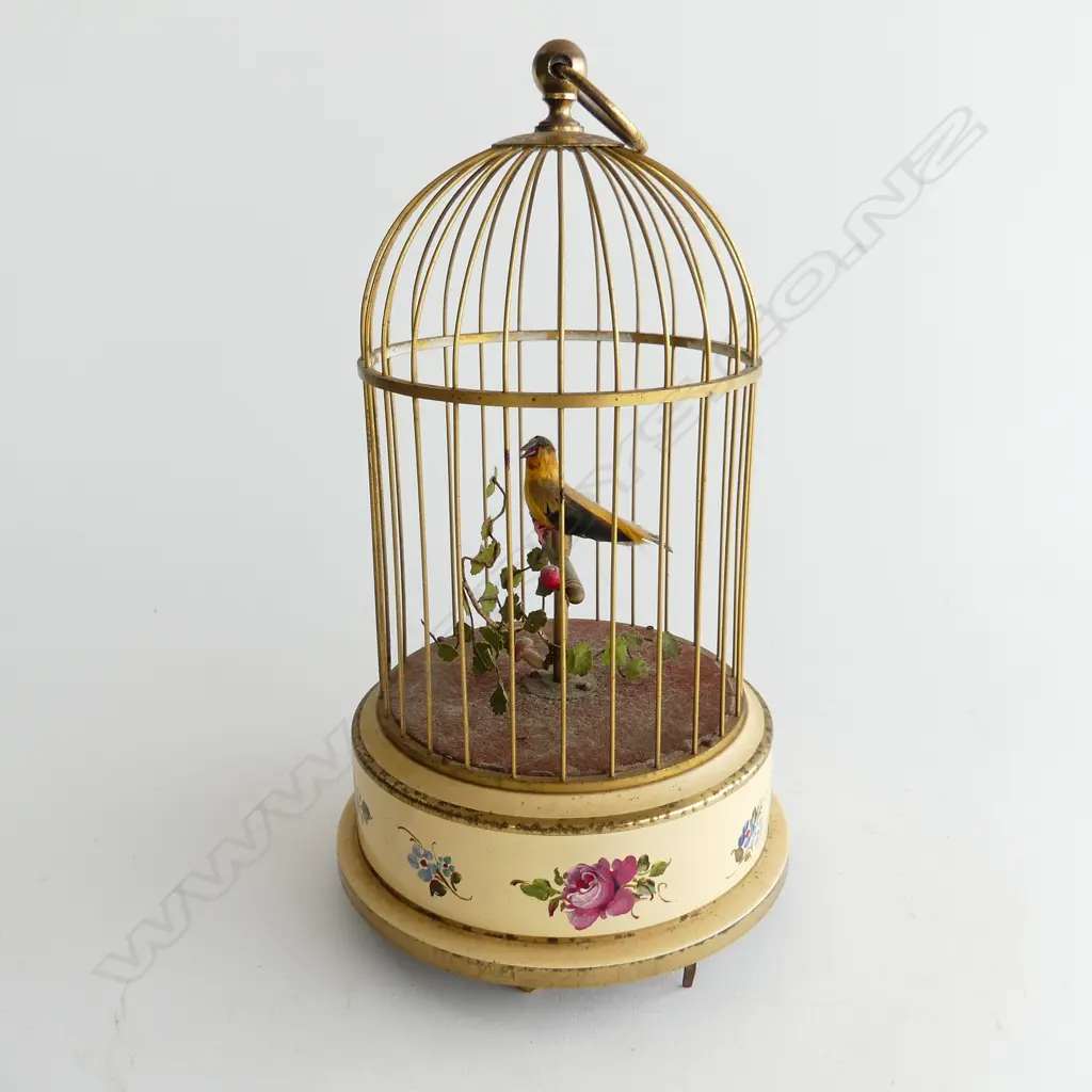 GERMAN SINGING BIRD BIRD IN CASE, H.300mm (not working) Image 1++