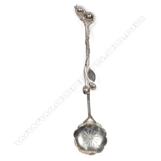 A vintage silver handmade spoon,