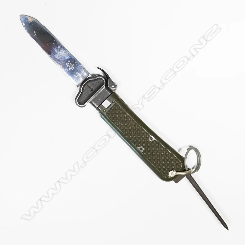 Post WWII German grafity knife Solingen maker. Slight chip to tip of blade. L.258mm Image 1++