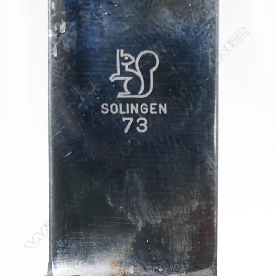 Post WWII German grafity knife Solingen maker. Slight chip to tip of blade. L.258mm Image 1++