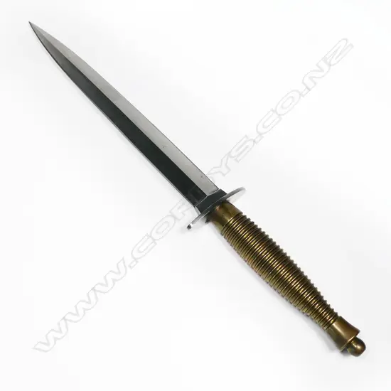 Fairbairn Sykes with brass handle. No scabbard. L.300mm