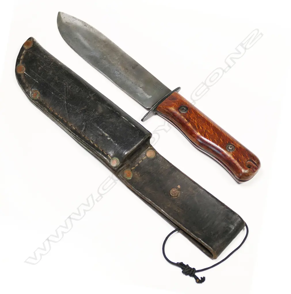 British RAF and Special Forces type D survival knife by Wilkinson with scabbard. L.320mm Image 1++