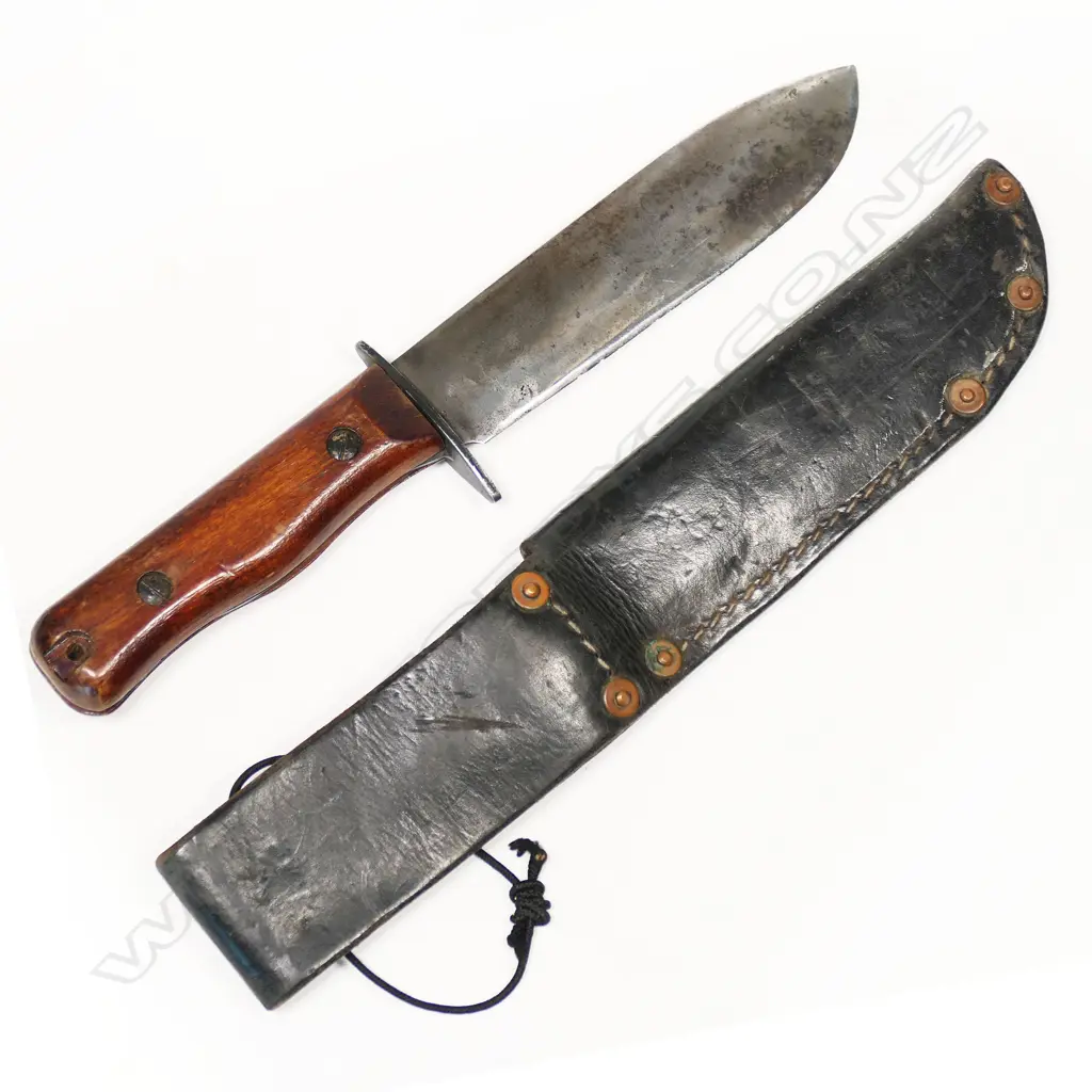 British RAF and Special Forces type D survival knife by Wilkinson with scabbard. L.320mm Image 1++