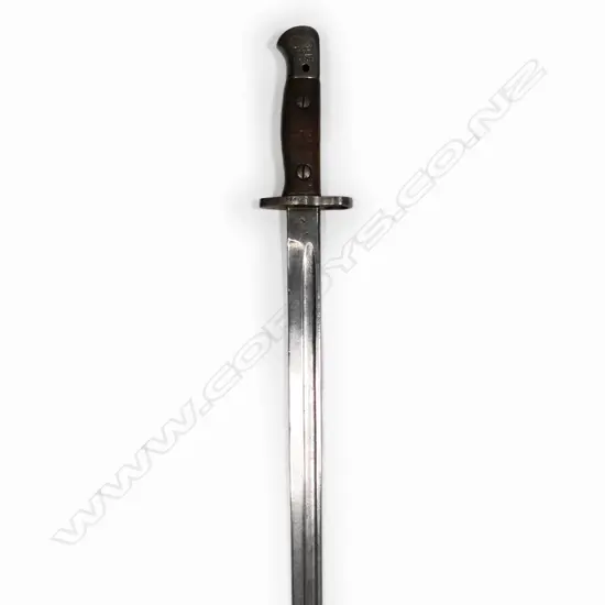 1907 NZ stamped 2 WN bayonet and scabbard. 2nd Wellington. L.550mm