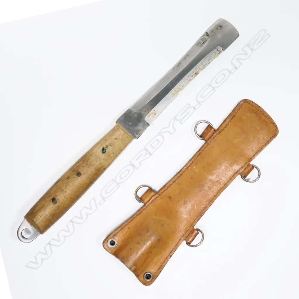 An unidentified knife in scabbard possibly for cutting paracord. L.250mm Image 1++
