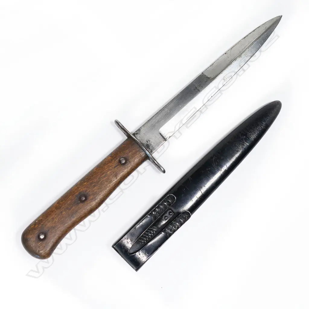 Boot knife. German WWII Luftwaffe with metal scabbard. L.280mm, Image 1++