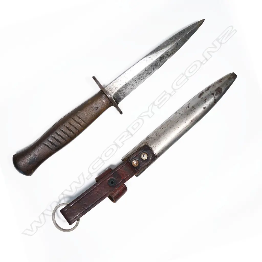WWI German fighting knife by Hugo Koller Solingen with scabbard. L.270mm Image 1++