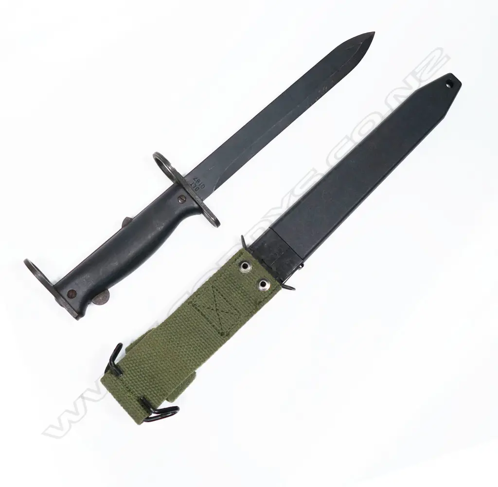 French MAS 49-56 7.5 Semi auto rifle bayonet and scabbard. L.320mm Image 1++