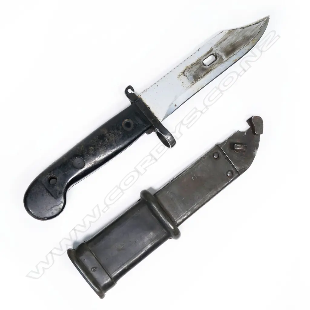 East German AK47 bayonet and scabbard. L.270mm Image 1++
