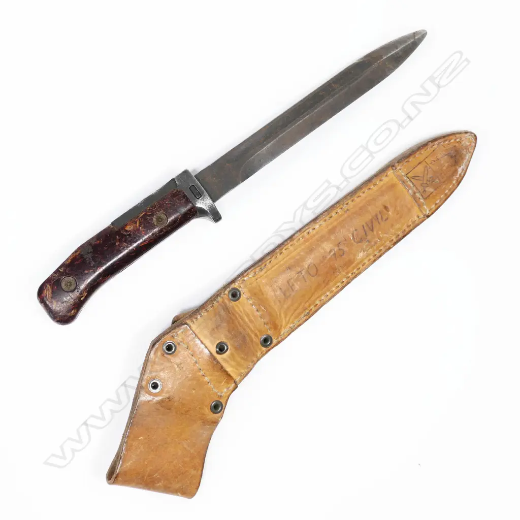 Cold War Czech combat knife and scabbard. L.280mm Image 1++