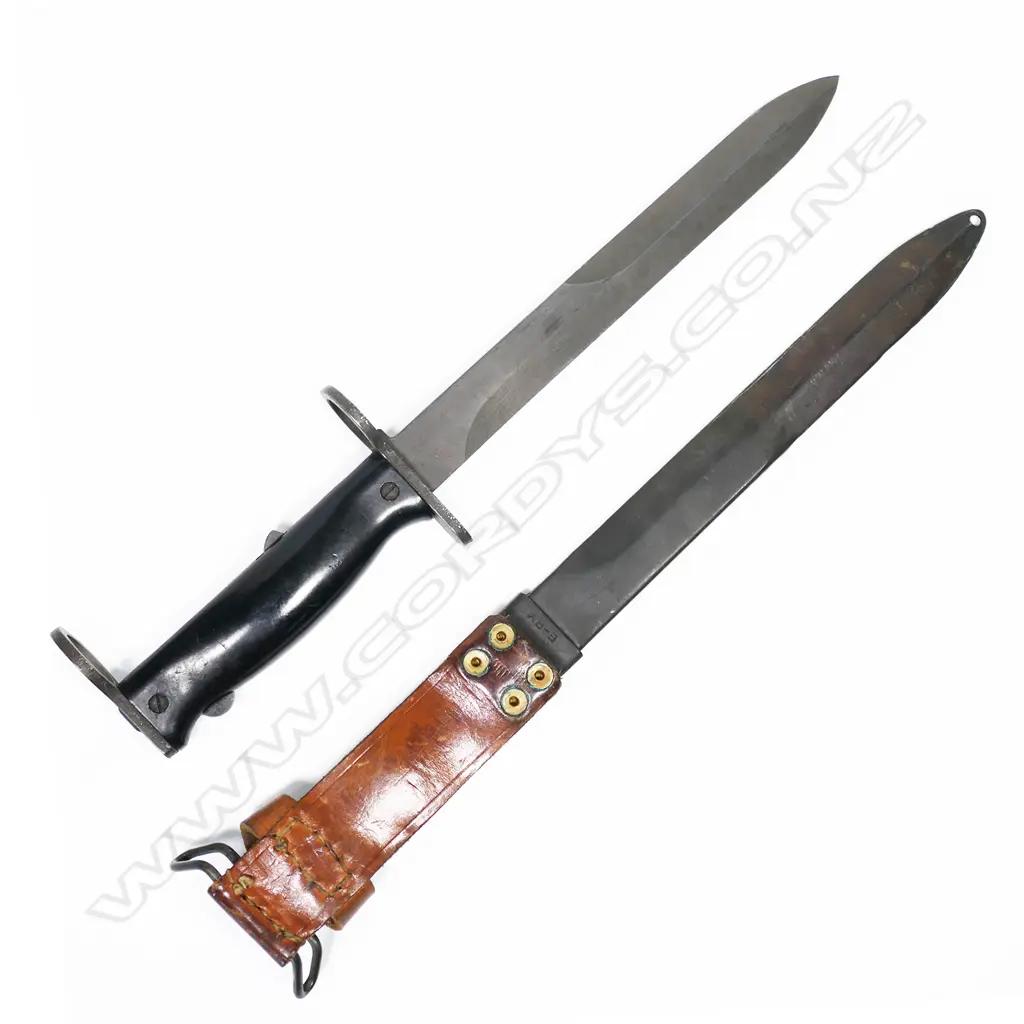 French MAS 49-56 7.5 Semi auto rifle bayonet and scabbard. L.340mm Image 1++