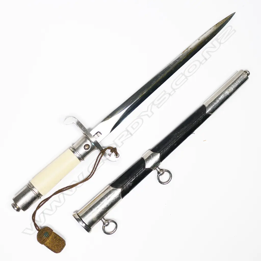 Polish Airborne dagger. Possibly WWII vintage. With scabbard. L.350mm Image 1++
