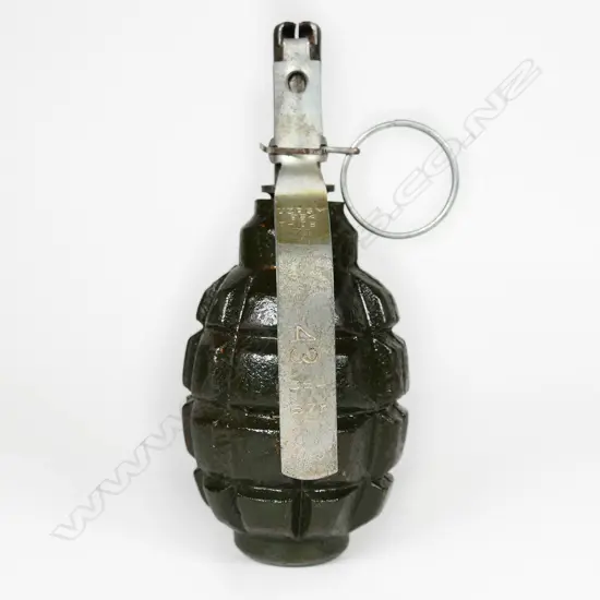 Russian F1 (pineapple) grenade with UZRGM fuse. H.130mm