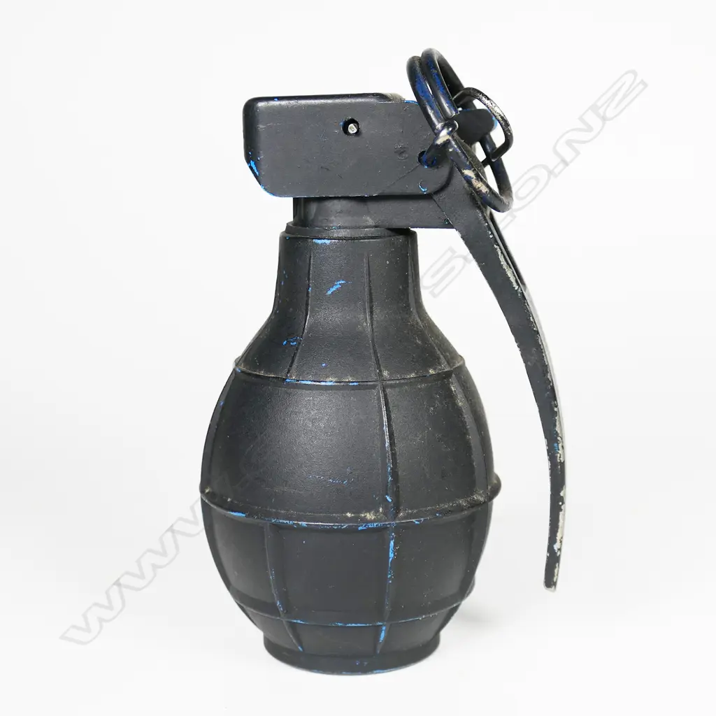 Blue training grenade (painted black). H.110mm Image 1++