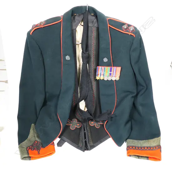 Canadian mess dress with miniature medals