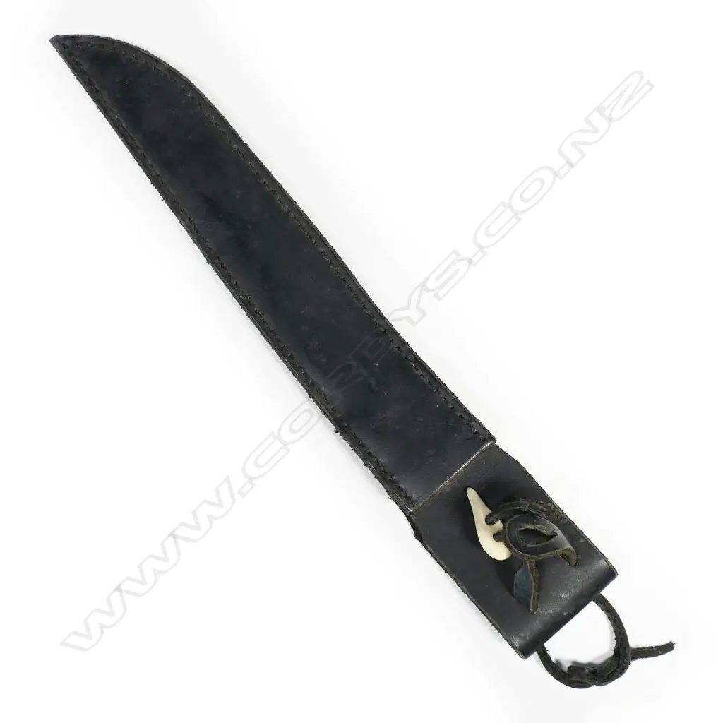 Handmade large stitched leather scabbard. L.395mm Image 1++
